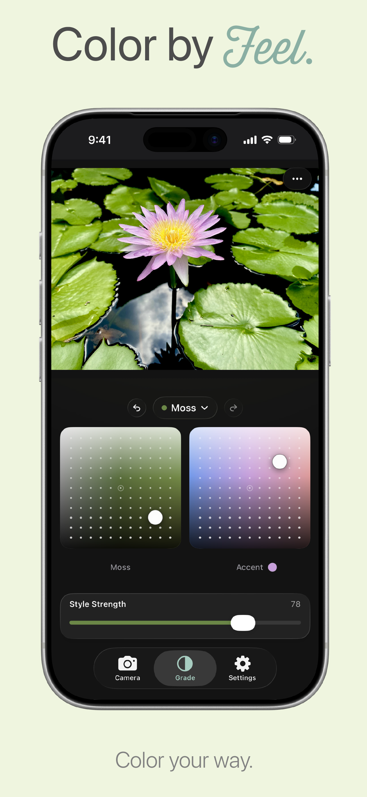 Hibiscus Grade interface with Style and Accent pads